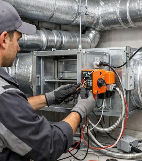 Схема подключения клапанов дымоудаления