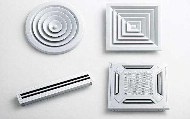 Основные типы вентиляционных диффузоров Основные типы вентиляционных диффузоров