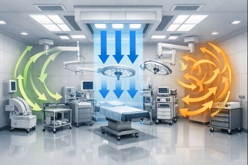 Все типы воздушных потоков для операционных комнат